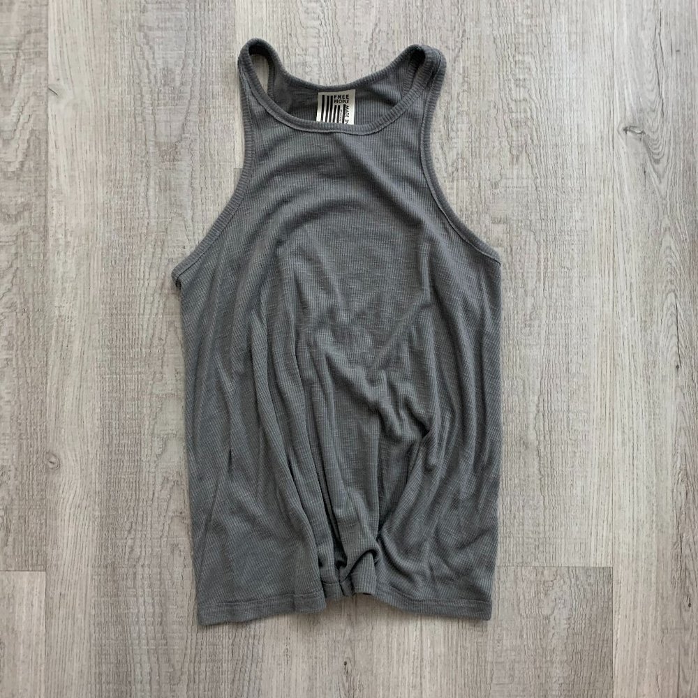 Free people grey high neck tank - size S